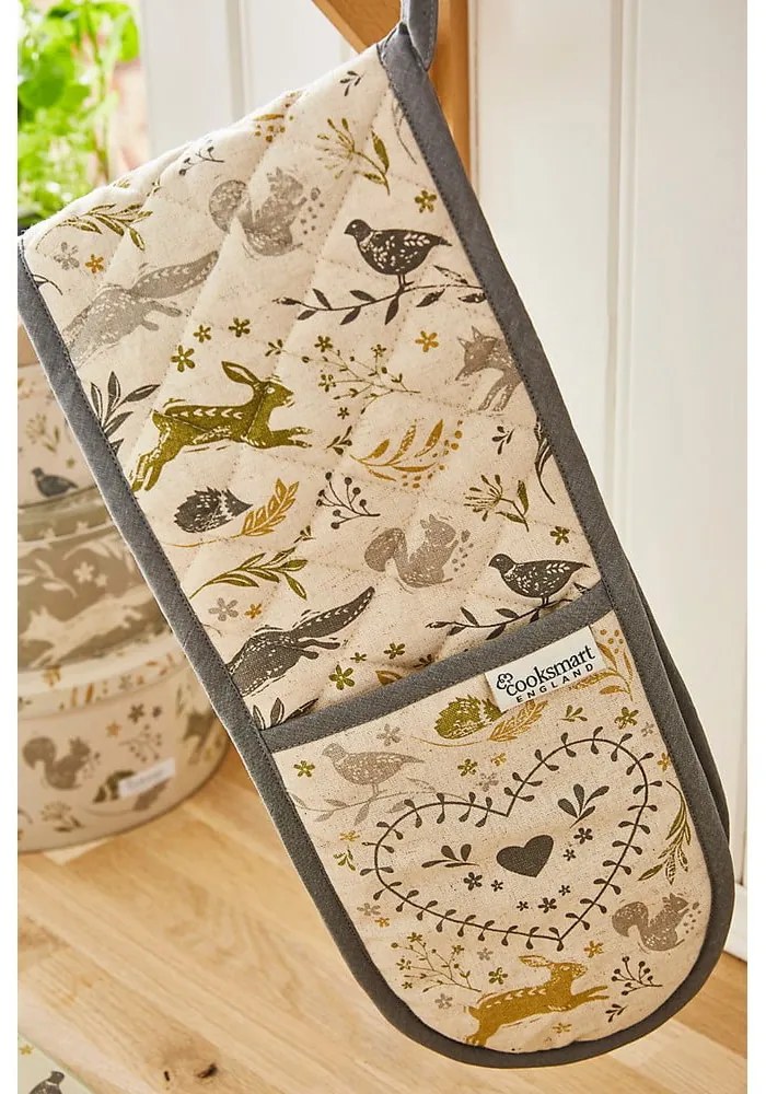 Guanto da cucina doppio in cotone Woodie Woodland - Cooksmart ®