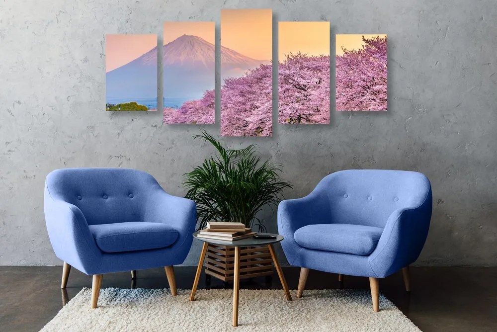 Quadri 5 pezzi – Splendido Giappone