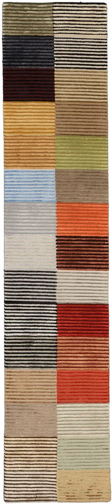 Loribaft Tappeto 290 x 60 Beige (Indian) Annodato A Mano
