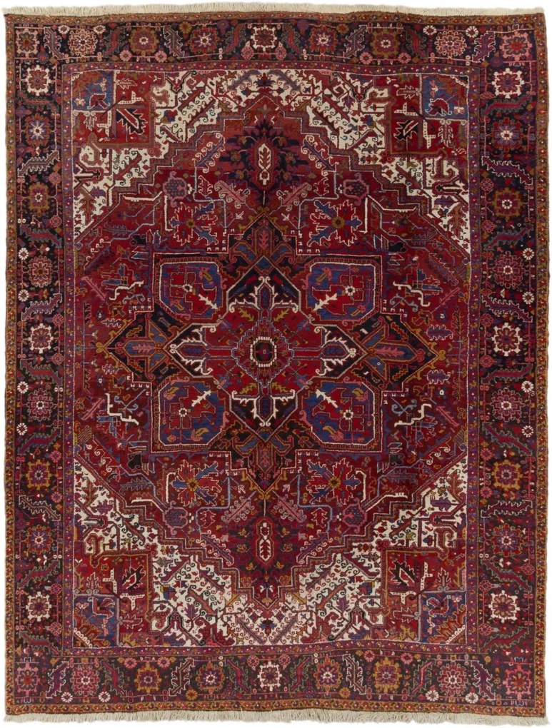 Heriz Tappeto persiano 390 x 300 (Iran) Annodato A Mano