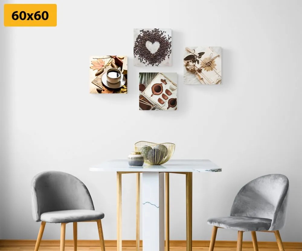 Set di quadri – Natura morta di caffè