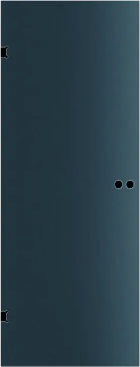 Anta in cristallo a battente Bora FumèL 90X H 210 cm, nero