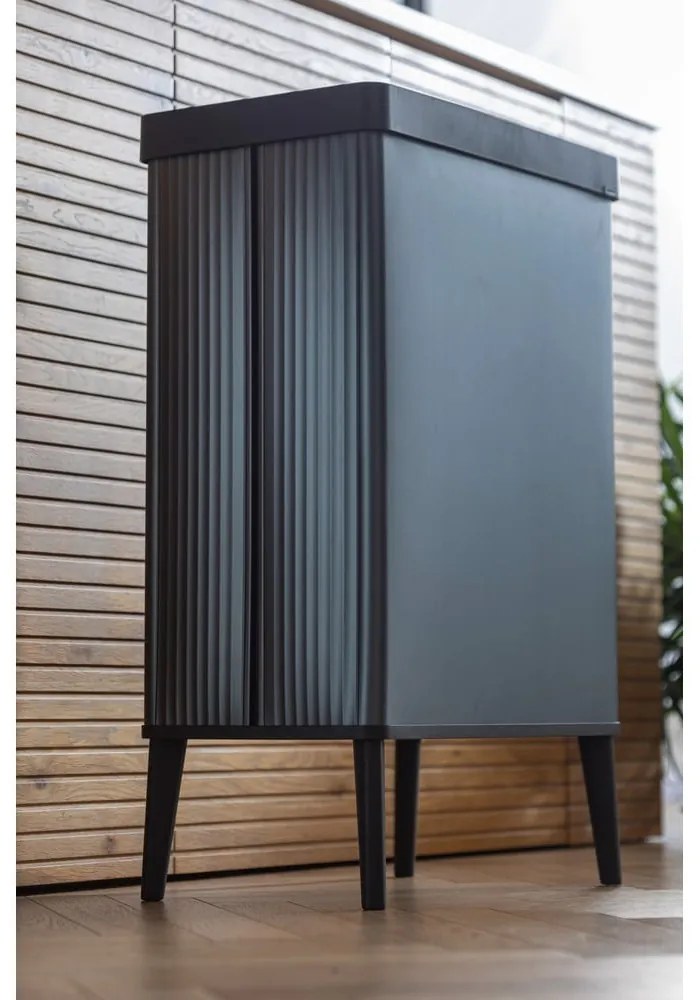 Cestino per la spazzatura blu touch in plastica riciclata 54 l Verto High - Curver