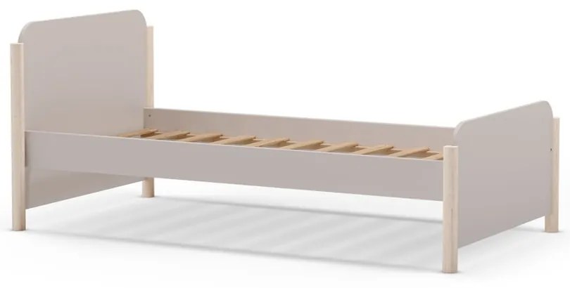 Letto per bambini in legno di pino crema 90x190 cm Enola - Marckeric
