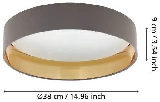 Eglo 99542 - Plafoniera LED MASERLO LED/24W/230V