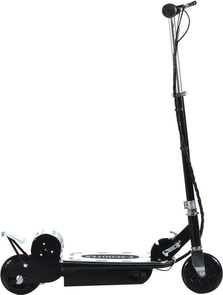 Monopattino Elettrico per Bambini 120W Pieghevole con Freno e Cavalletto Nero...