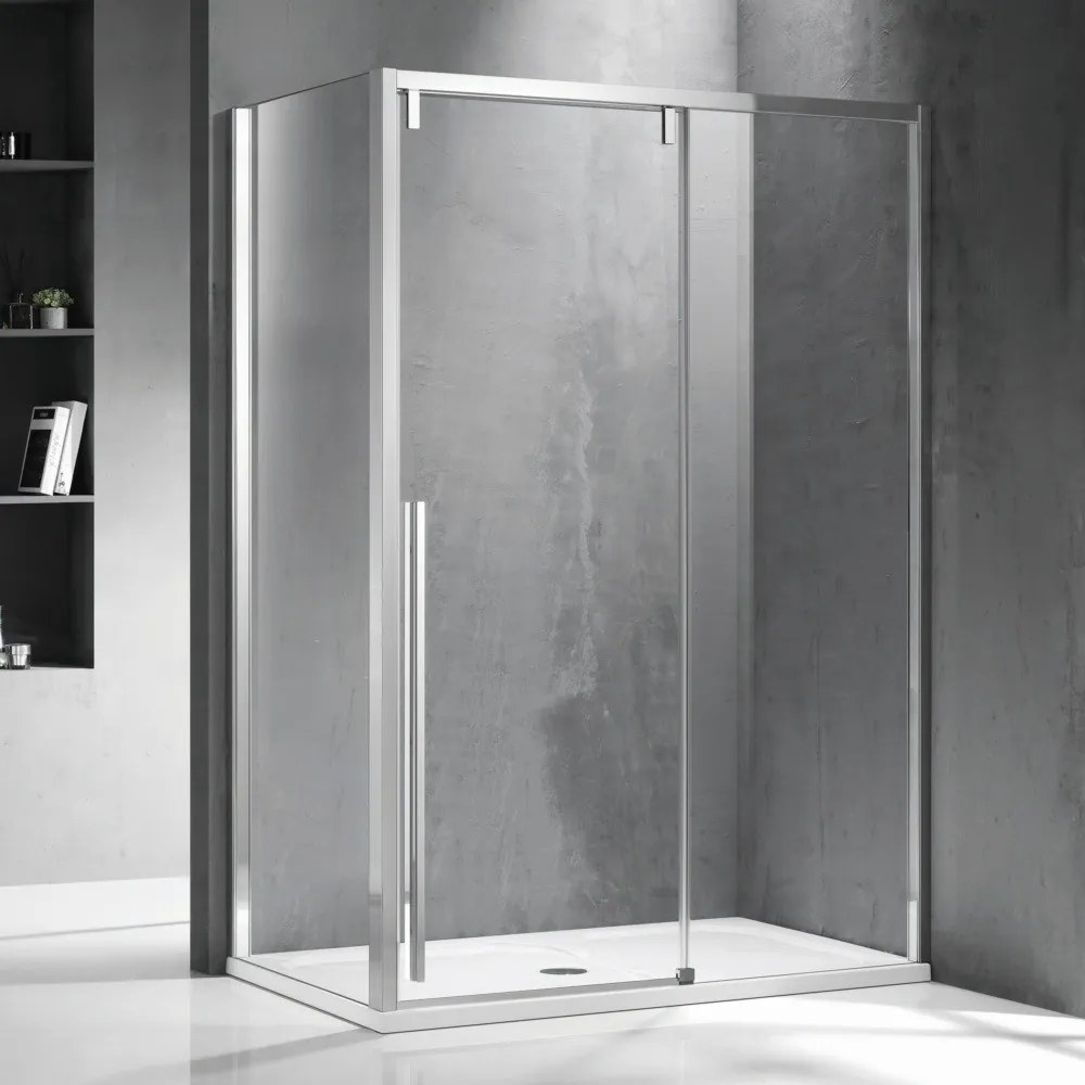 Cabina doccia 70x140 scorrevole frontale e lato fisso vetro 8mm | KSA5000 - KAMALU