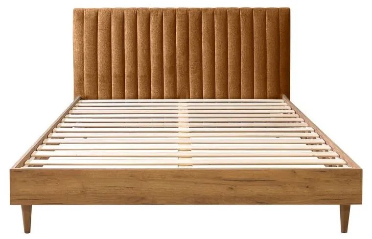 Letto matrimoniale con griglia 160x200 cm in colore rame/naturale Oceane - Bobochic Paris