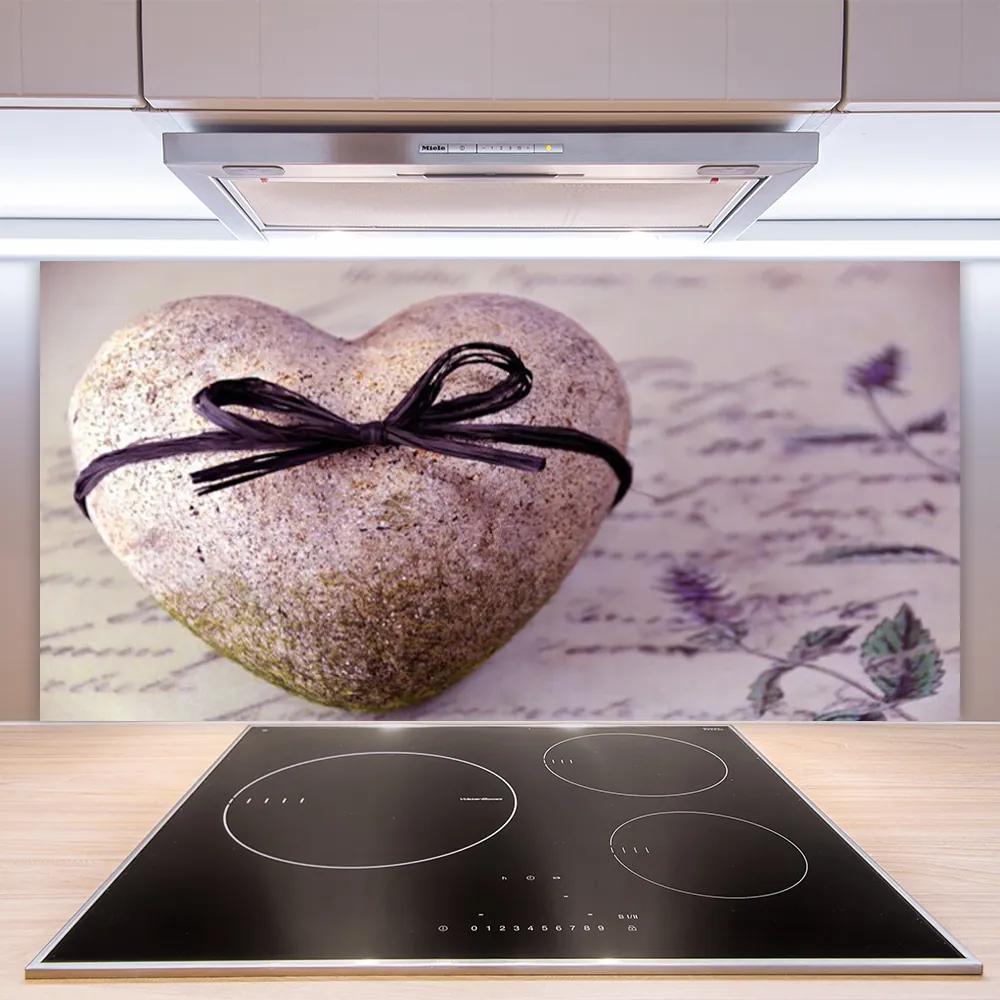 Rivestimento parete cucina Arte di pietra del cuore 100x50 cm