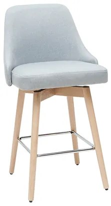 Sgabelli da bar scandinavi girevoli grigio chiaro H 65 cm (set di 2) HASTA