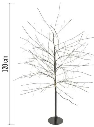 Decorazione natalizia LED da esterno 600 LED/3,8 W/230 V, 120 cm, bianco caldo, IP44