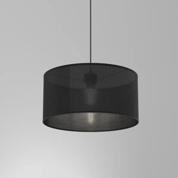 Lampadario a sospensione con filo LOFT SHADE 1xE27/60W/230V diametro 40 cm nero