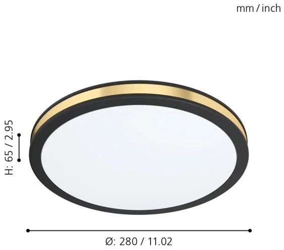 Eglo 99406 - Plafoniera LED PESCAITO LED/11W/230V