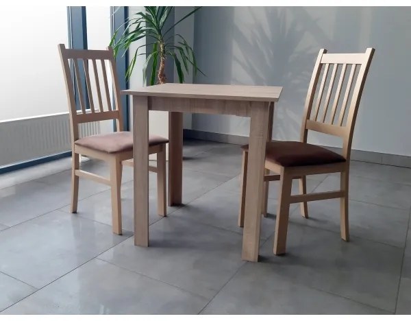 Sedia da pranzo SIMON faggio/marrone scuro