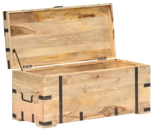 Baule 90x40x40 cm in Legno Massello di Mango