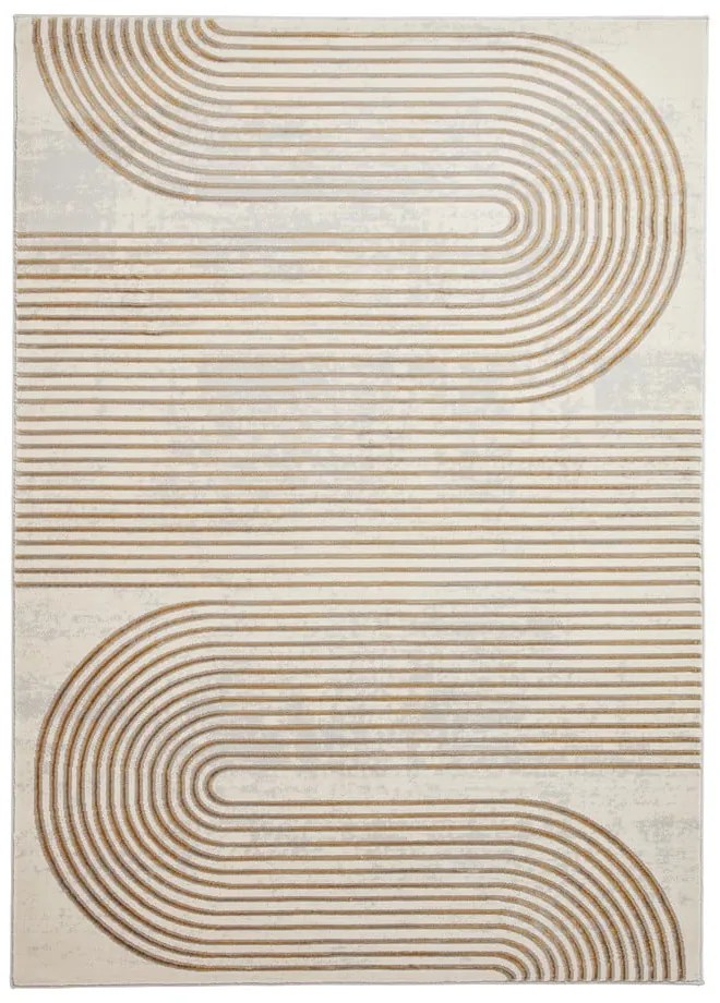 Tappeto grigio/oro 220x160 cm Apollo - Think Rugs