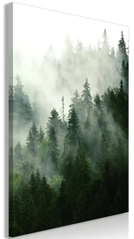 Quadro Coniferous Forest (1 Part) Vertical  Colore Grigio, Dimensioni e Misure 60x90