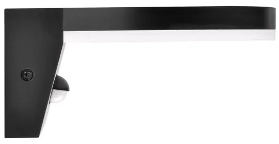 LED Applique da esterno con sensore TESA LED/10W/230V IP54 nero