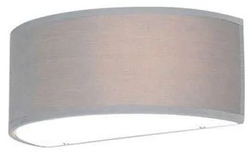 Applique a parete semicircolare grigia - Drum