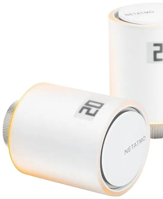 Termostato intelligente e connesso da appoggio NETATMO kit smart + 3 valvole Bianco