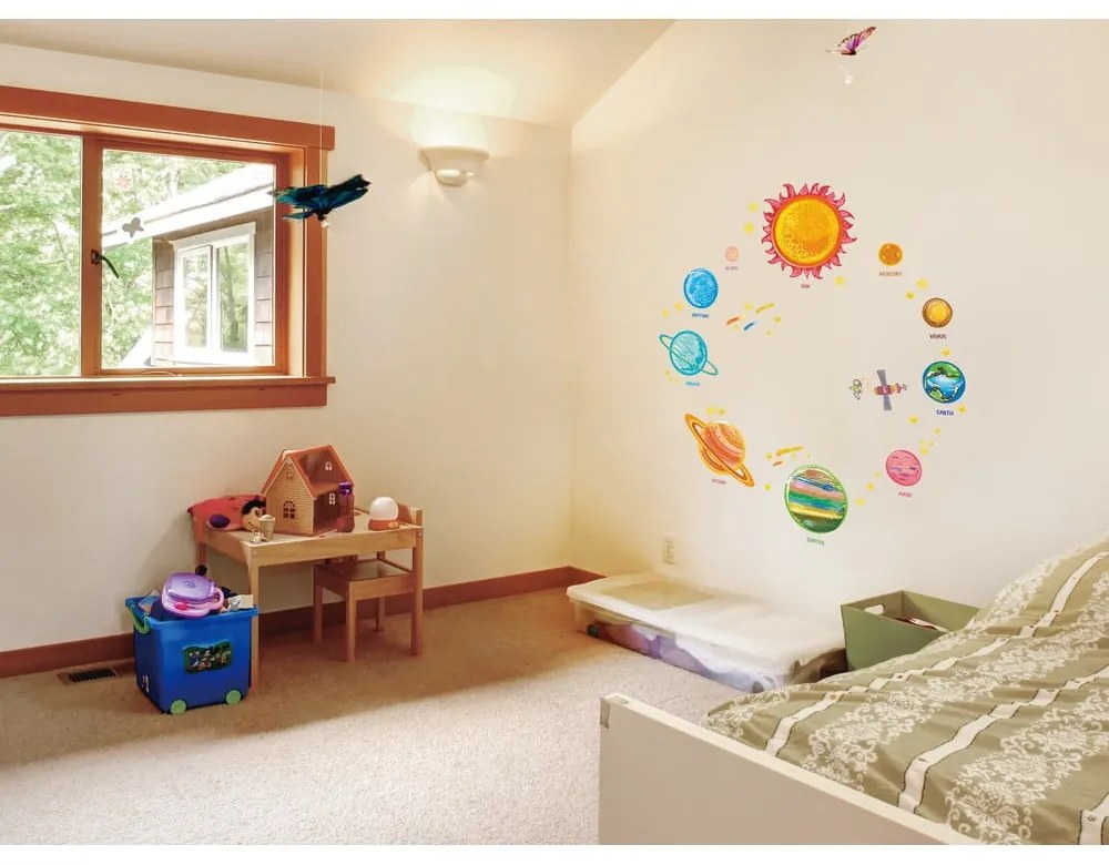 Set di adesivi murali sul sistema solare - Ambiance