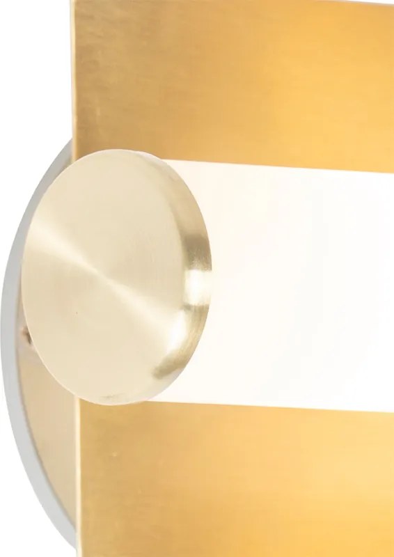 Lampada da parete smart per bagno oro IP44 2 luci incl. Zigbee G9 - Bath