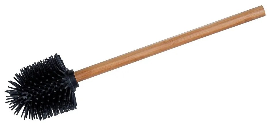 Spazzola per WC in silicone nero - Wenko