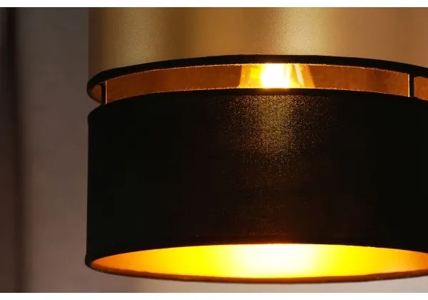 Brilagi - Lampadario a sospensione con filo ROYAL 1xE27/15W/230V diametro 25 cm nero/oro