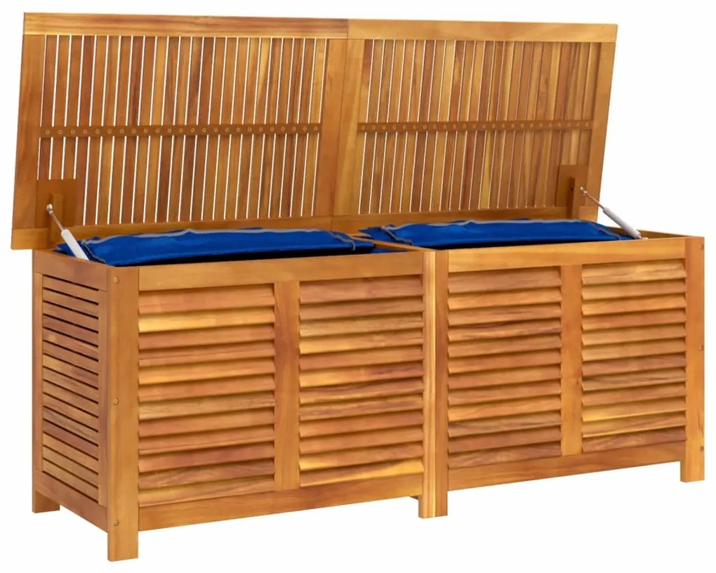 Contenitore giardino con feritoia 150x50x56cm massello acacia