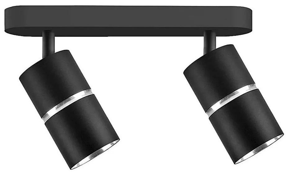 Faretto BAMBOO 2xGU10/10W/230V nero