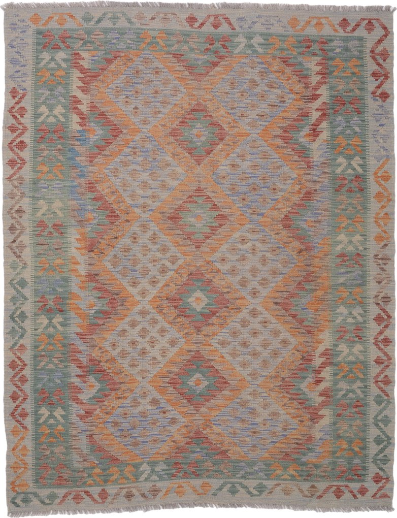 Kilim Tappeto 200x160 (Afghanistan) Tessuto A Mano