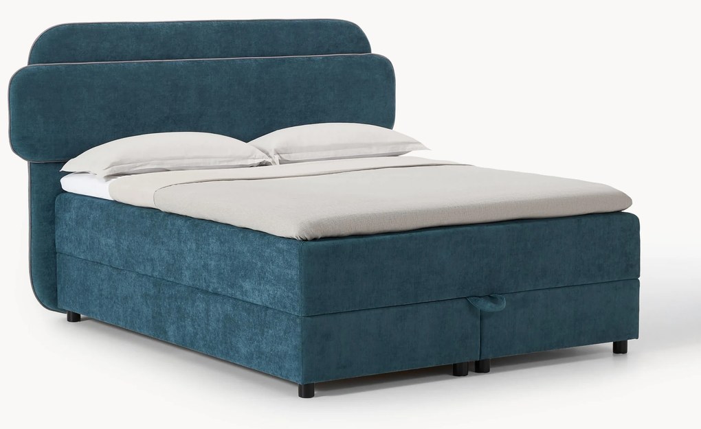 Letto boxspring con vano contenitore Enrica