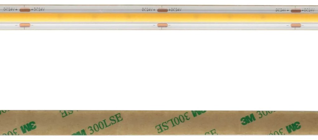 Striscia LED COB 15W/m 24VDC IP67 5m Professional Colore Bianco Caldo 2.700K