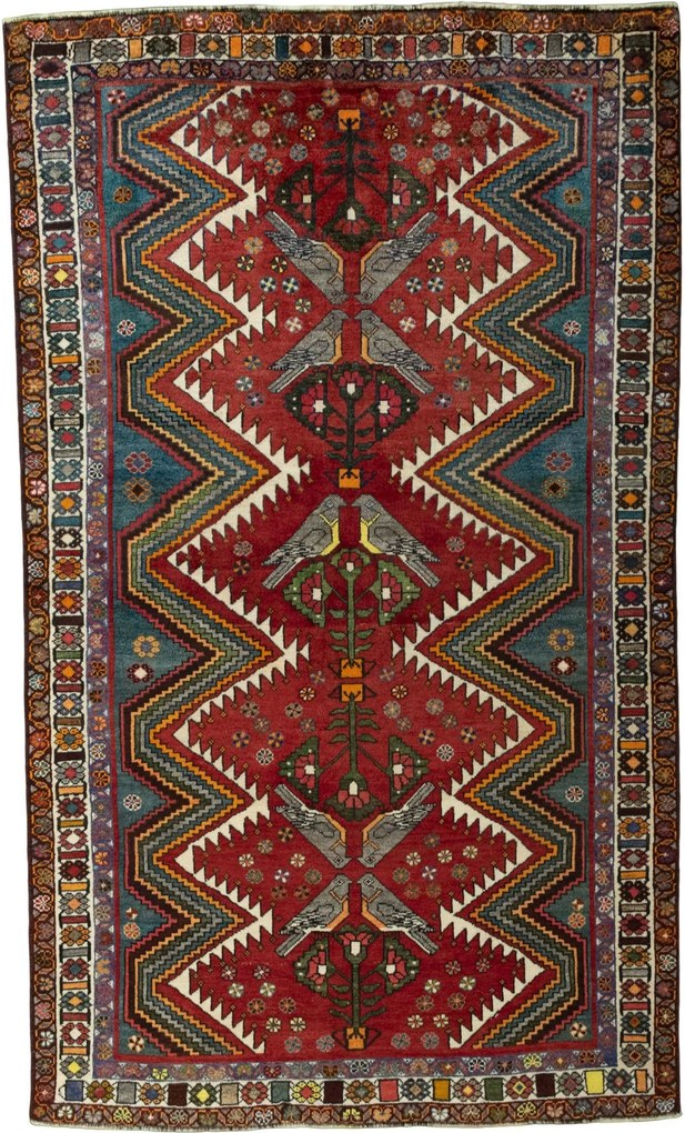 Gabbeh Tappeto persiano 150x250 Rosso (Iran) Annodato A Mano