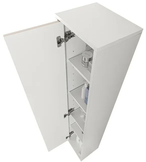 Colonna bagno sospesa h .150 cm Furore tortora con ripiani regolabili