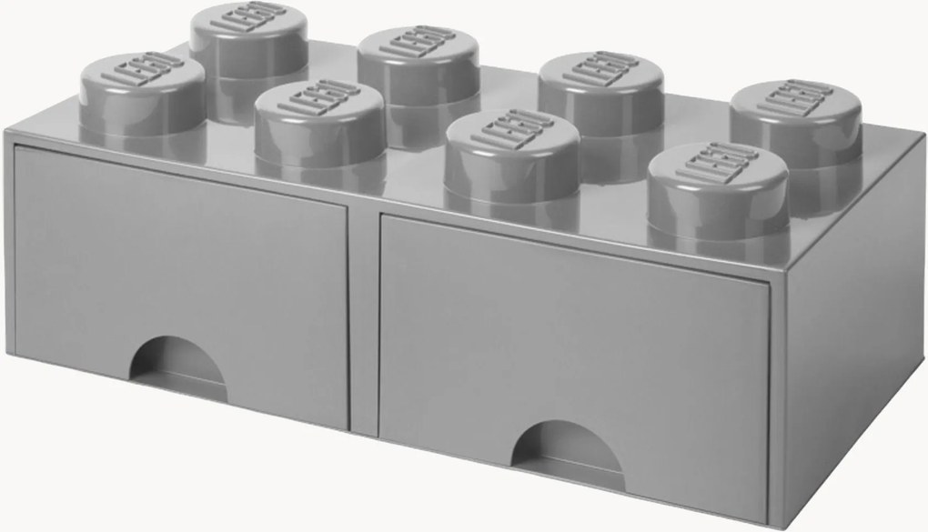 Cassettiera LEGO per bambini con 8 pomelli Brick