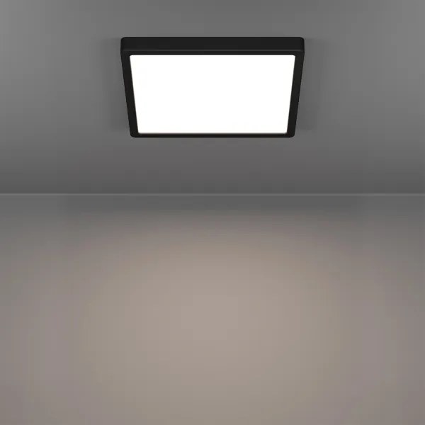 Eglo 901375 -LED RGBW dimmerabile plafoniera da bagno FUEVA-Z LED/13,5W/230V 29,5cm IP44 nero