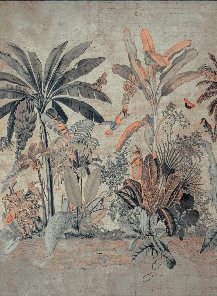 Arte International Carta da parati panoramica Milk and Honey - Silver Pearl