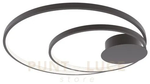 Plafoniera led diem nera 40w 5440lm cct 3000k 4000k 6500k 20x9x61,5cm