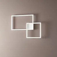 Plafoniera In Alluminio Industrial Cross Bianco Led