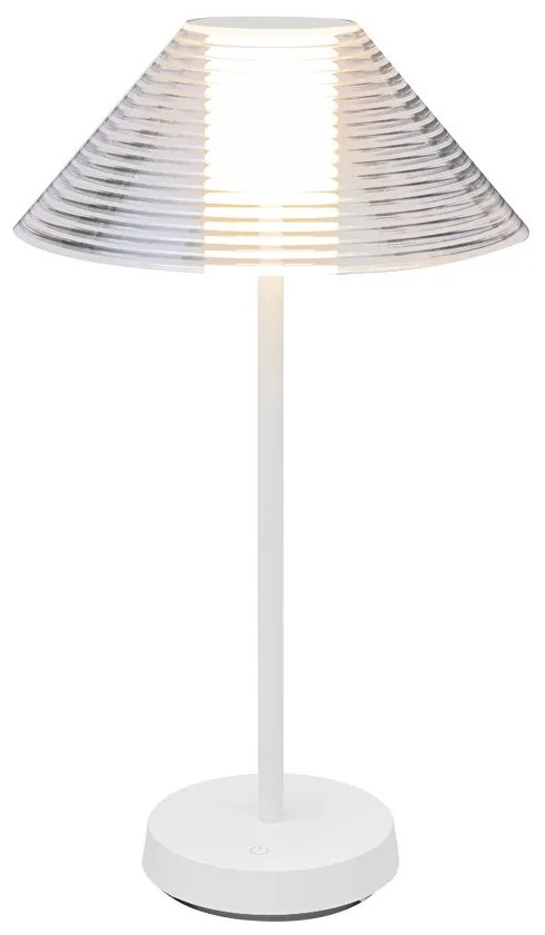 Lampada da Tavolo Ricaricabile 1.5W, Bianco Caldo Dimmerabile - Bianca Colore Bianco Caldo 3.000K