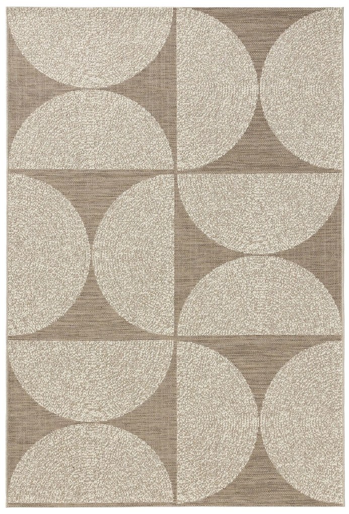 benuta Pop Tappeto per interno ed esterno Lex Beige 200x290 cm - Tappeto outdoor per balcone, terrazzo e giardino