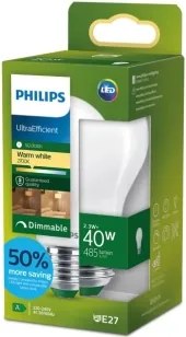 Lampadina LED dimmerabile Philips ULTRAEFFICIENT A60 E27/2,3W/230V 2700K