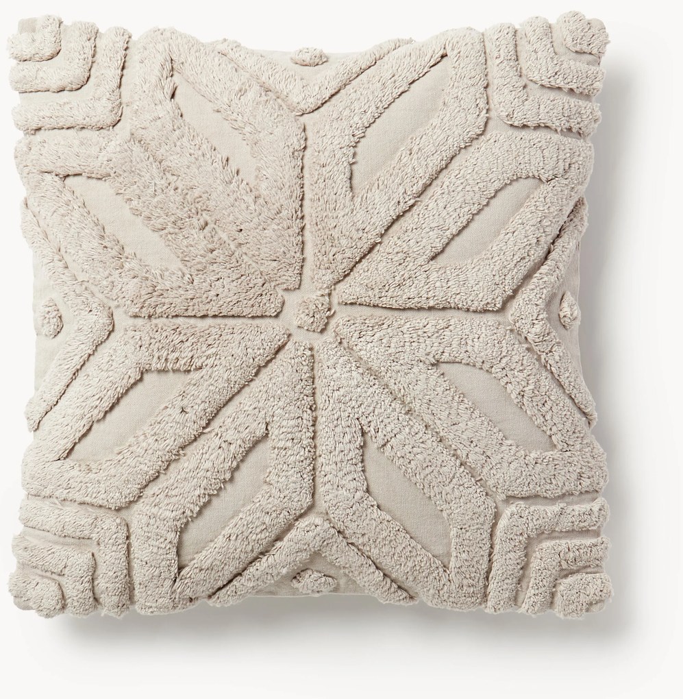 Copricuscino in cotone con motivo invernale Nira