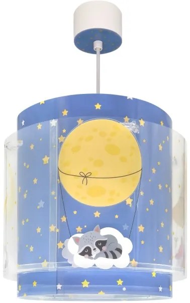Dalber 76632 - Lampadario per bambini MOON DREAMS 1xE27/15W/230V blu