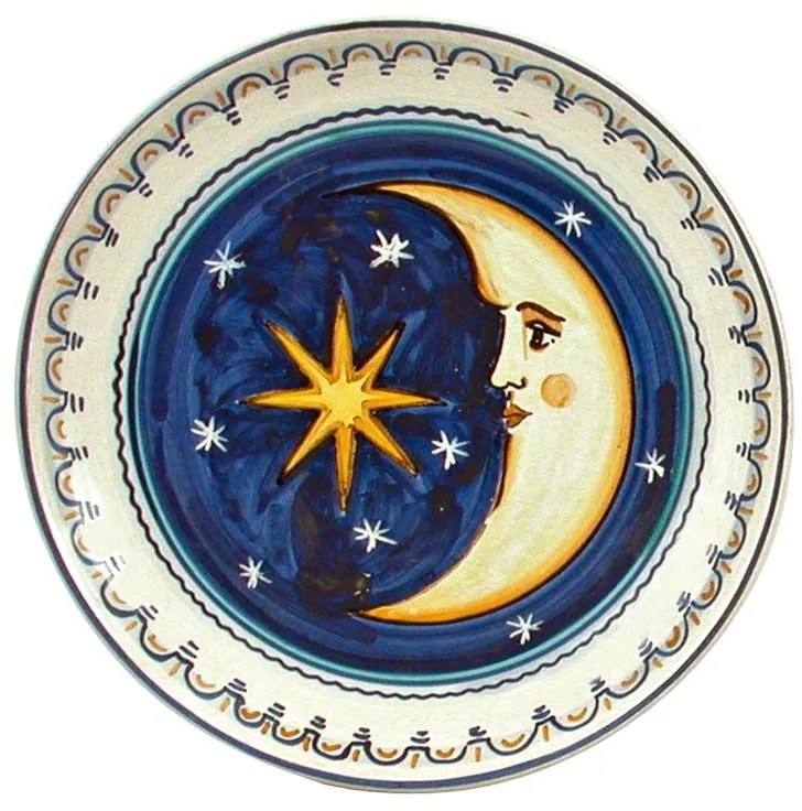 Plate &quot;Star and Moon&quot; - Simonetti ceramica di Castelli S