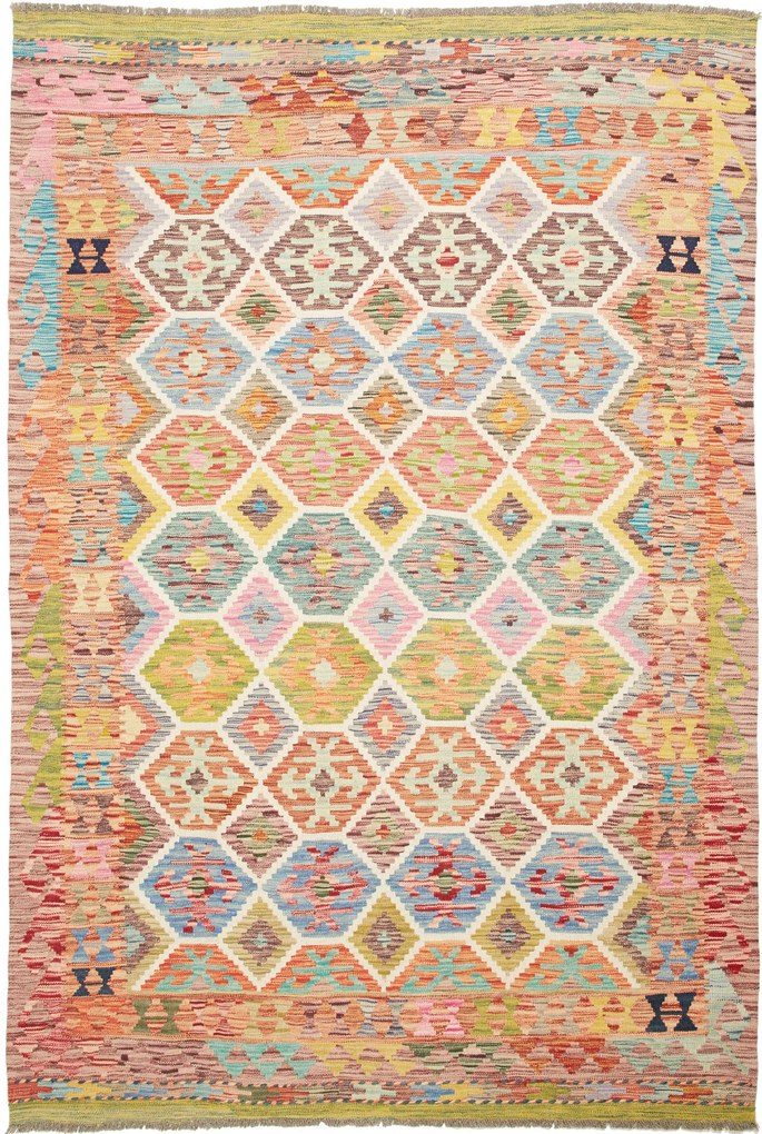 Kilim Tappeto 150 x 220 (Pakistan) Tessuto A Mano