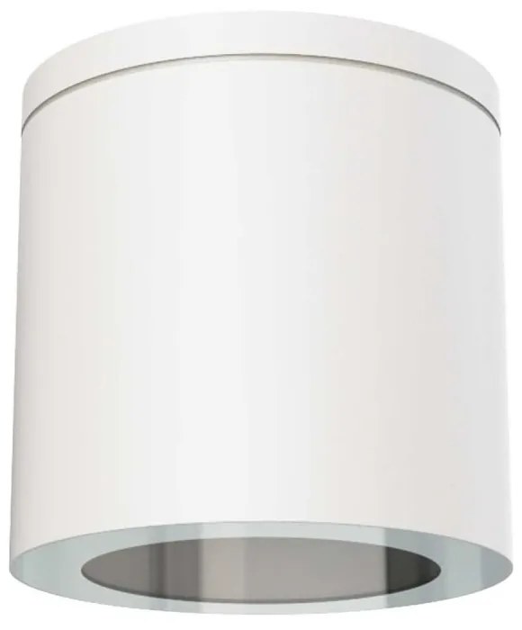 Applique da soffitto IP54 GU10 in Alluminio e Vetro - Bianca Colore del corpo Bianco