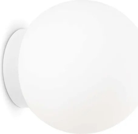 Ideal Lux - Applique MAPA 1xE27/42W/230V Ø 20 cm bianca