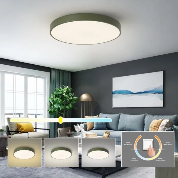 Brilagi - Plafoniera LED POOL LED/60W/230V 3000/4000/6000K 60 cm verde